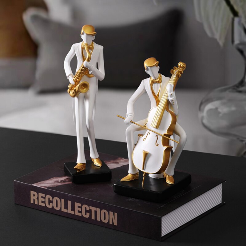 Golf Human Statue Resin Art Creative Sculpture Office Decor Accessories Modern Craft Cabinet Tabletop Figurines Home Decoration