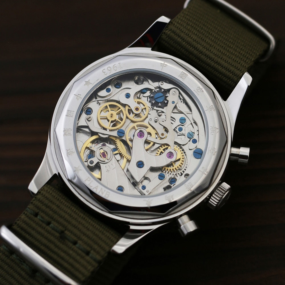 40mm China Aviation Chronograph Seagull Movement 1963 Mechanical Watch For Men 40mm ST1901 Sapphire 38mm Mens Watch 2022 Pilot