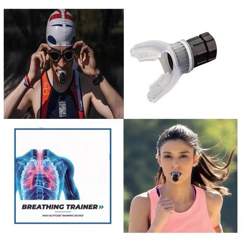 1/2pcs Breathing Trainer Exercise Lung Face Mouthpiece Respirator Fitness Equipment for Household Healthy Care Accessories