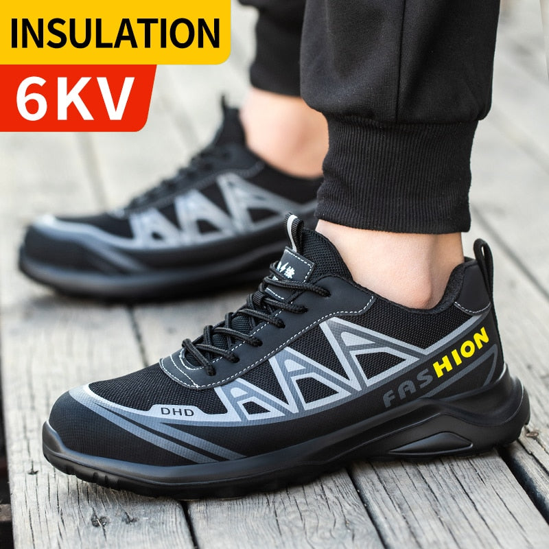 Work Safety Shoes Men Safety Boots Anti-smash Anti-puncture Work Shoes Sneakers Shoes Male Work Boot Indestructible
