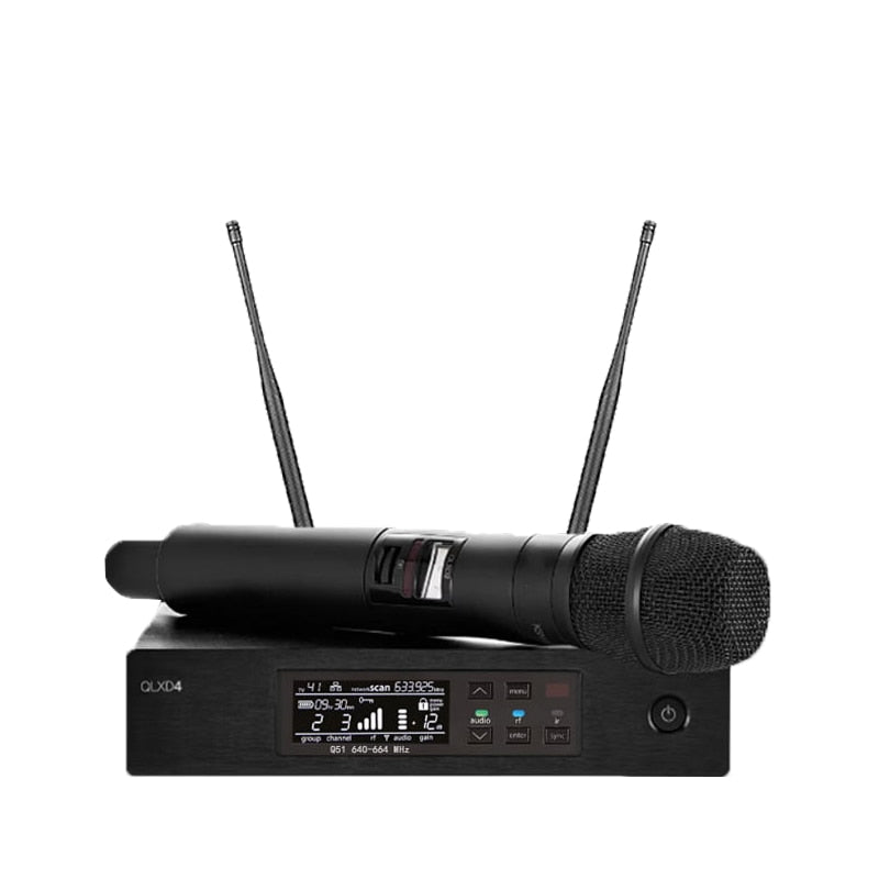AOJIE QLXD4/ksm9 professional wireless microphone digital system is suitable for large-scale performance singing microphone