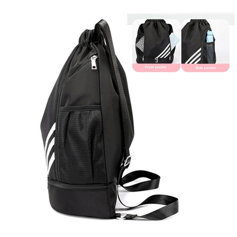 Gym Sports Bag Women&#39;s Drawstring Bolsas For Shoes Male Large Cycling Basketball Female Weekend Luggage Travel Yoga Backpack Men
