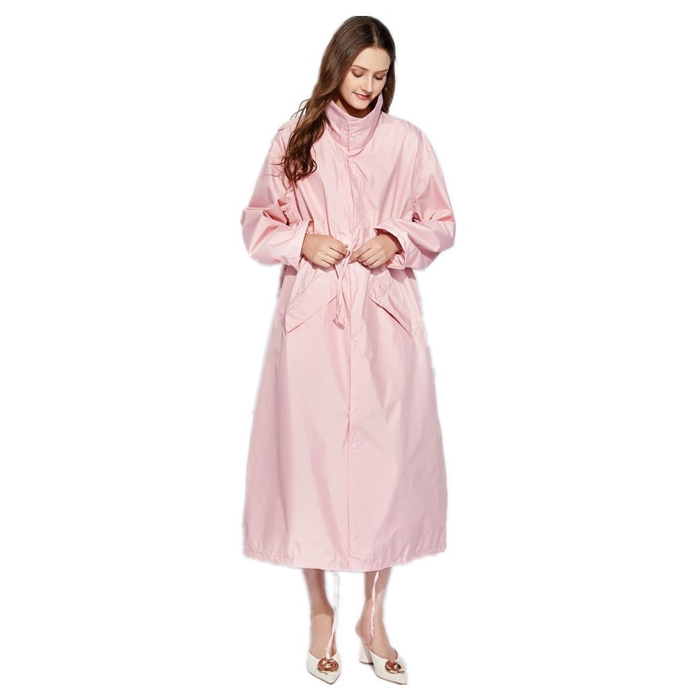 New Fashion Breathable Men And Women Long Rain Coat Poncho Ladies Waterproof Lengthen Raincoat Adults Jacket Windproof Rainwear