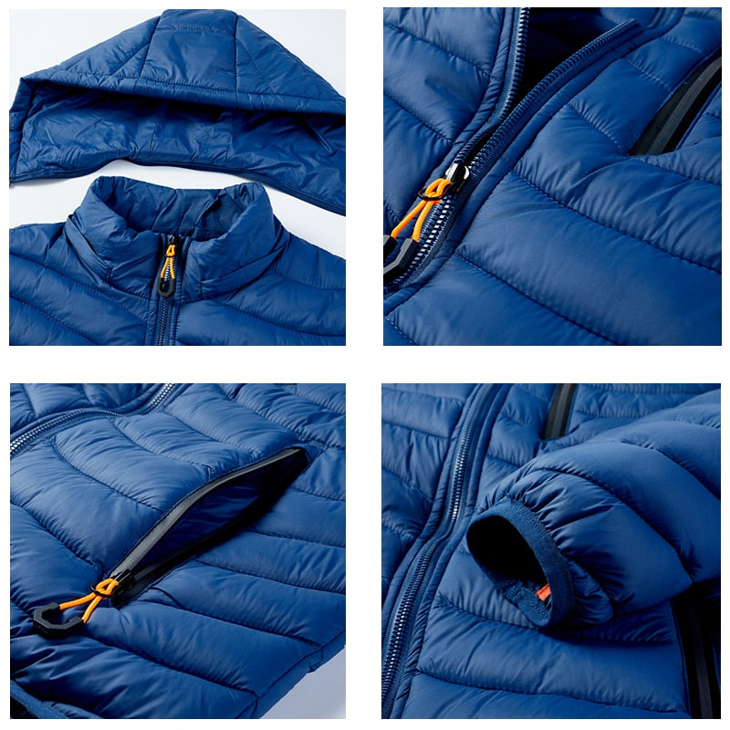 CHAIFENKO Brand Winter Warm Waterproof Jacket Men 2023 New Autumn Thick Hooded Parkas Mens Fashion Casual Slim Jacket Coat Men