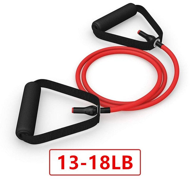 120cm Yoga Pull Rope Elastic Resistance Bands Rope Rubber Bands Fitness Equipment Exercise Tube Workout Strength Training