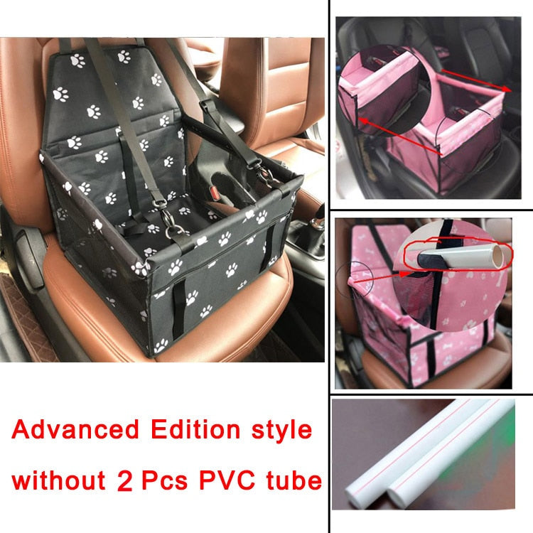 Pet Carriers dog Seat with PVC tube Cover Pad Carry Cat Puppy Bag House Car Travel Folding Hammock Waterproof Dog Bag Basket