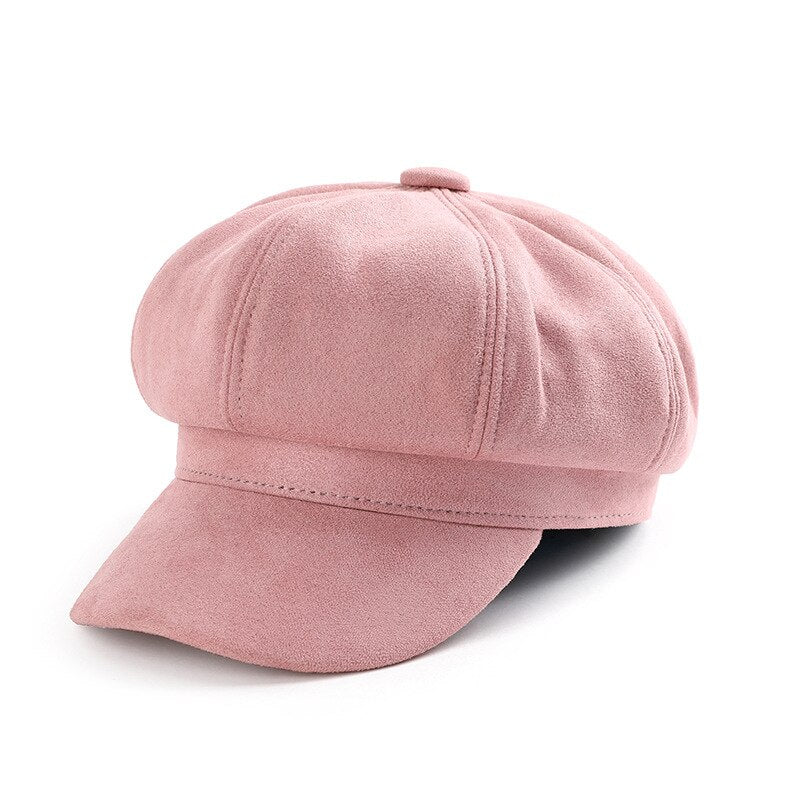 New Women Warm Solid Berets For Women Outdoor Adjustable Female Autumn Winter Casual Lady Cap Hat