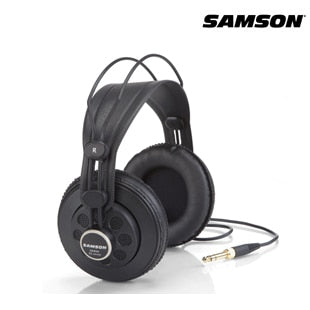 Original Samson SR850 monitoring HIFI headset Semi-Open-Back Headphones for Studio, with leather earcup,without retail box