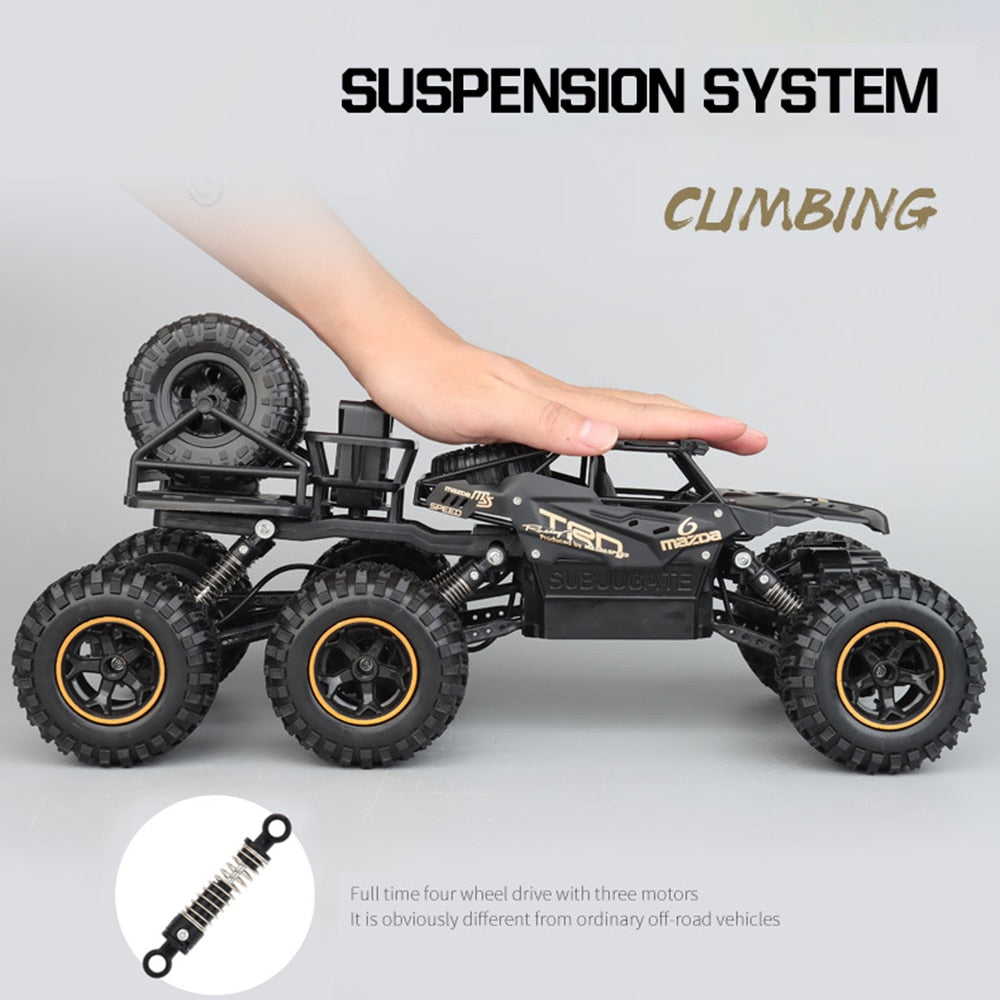 1/12 38CM Big Size RC Car 6WD 2.4Ghz Remote Control Crawler Drift Off Road Vehicles High Speed Electric Car Truck Toys for boy