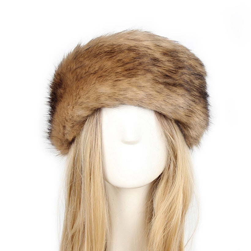 New Women Winter Faux Fox Fur Hat Warm Soft Fluffy Fur Female Cap Luxurious Quality Rabbit Fur Bomber Hats for Girls 2020