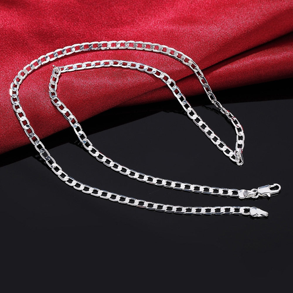1MM 925 Sterling Silver Chain Fashion Sliver Necklace High Quality Snake Chain For Men And Women