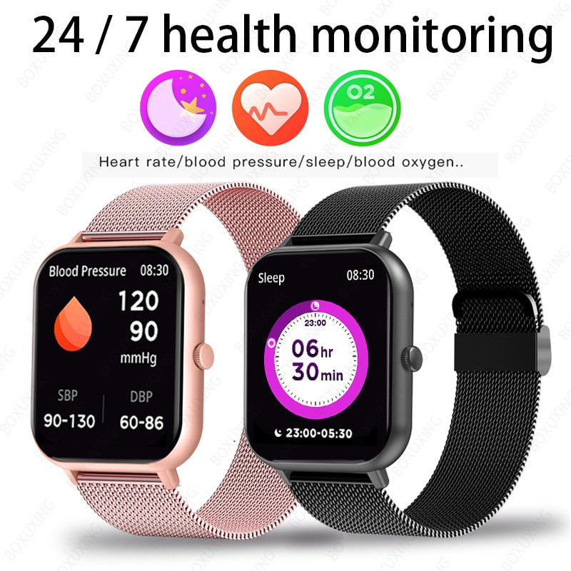 2023 New Smart Watch Women Bluetooth Call Watch Fitness Tracker Waterproof Sport Smart Clock Fashion Ladies Men Smartwatch Woman