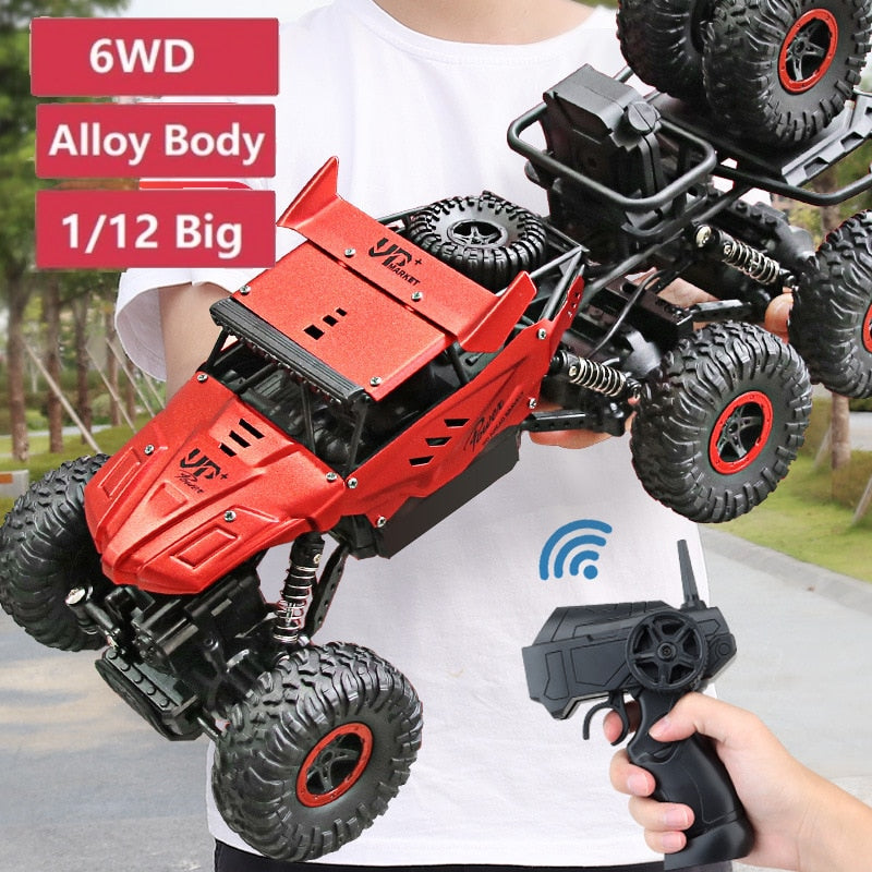 1/12 38CM Big Size RC Car 6WD 2.4Ghz Remote Control Crawler Drift Off Road Vehicles High Speed Electric Car Truck Toys for boy