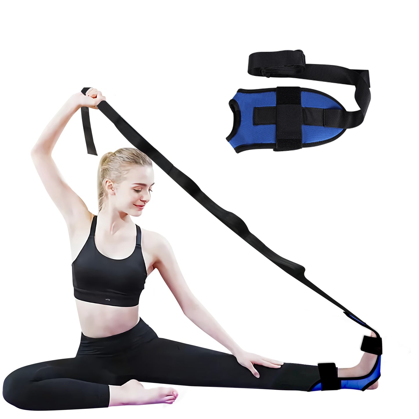 Fascia Stretcher Finally Flexible Again Yoga Strap Belt Trainning And Exercise Stroke Hemiplegia Rehabilitation Leg Stretcher