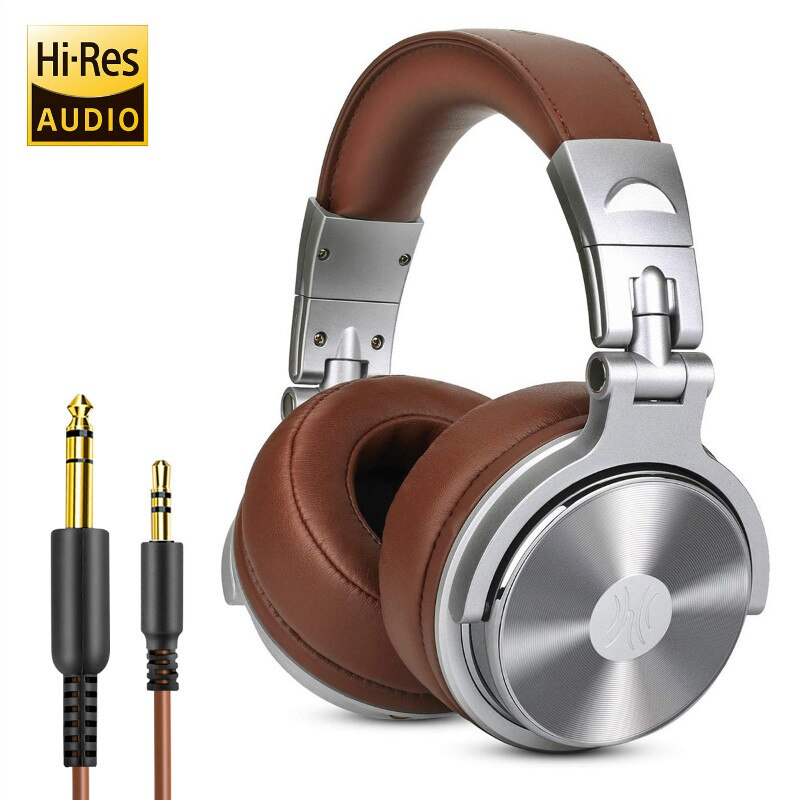 Oneodio Wired Over-Ear Headset With Microphone Hifi Studio DJ Headphones Professional Stereo Monitor Foldable Earphones