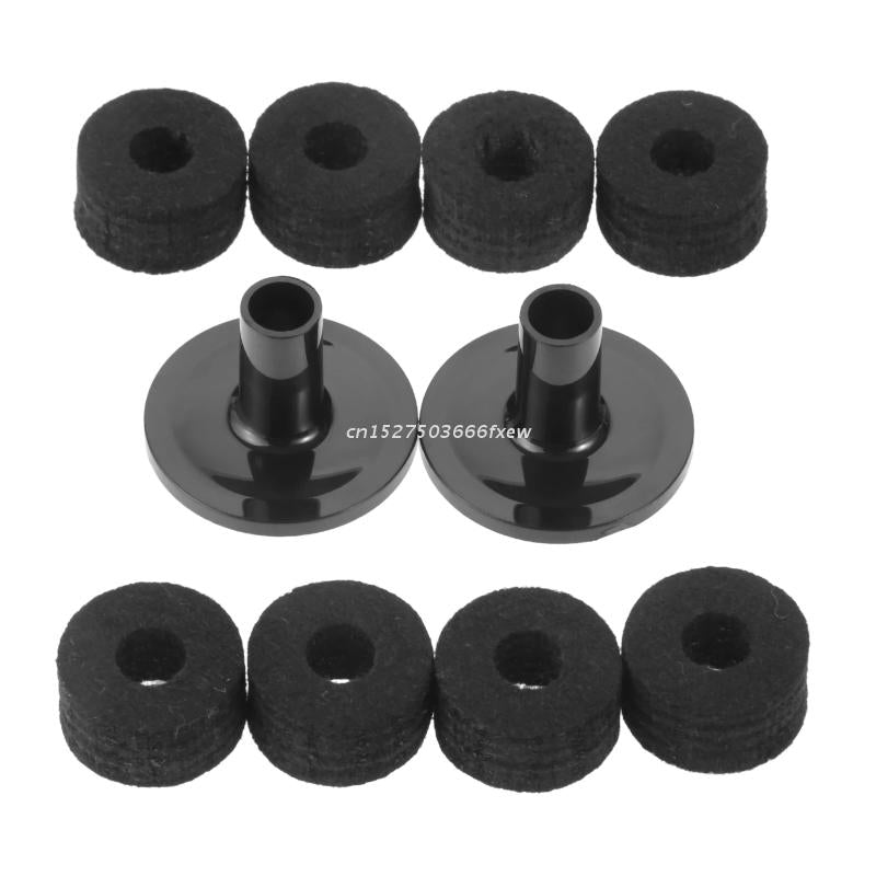 8 Pcs Cymbal Stand Felt Washer Plastic Drum Long Cymbal Sleeves Drum Kit Cymbal Support Musical Instruments Accessory