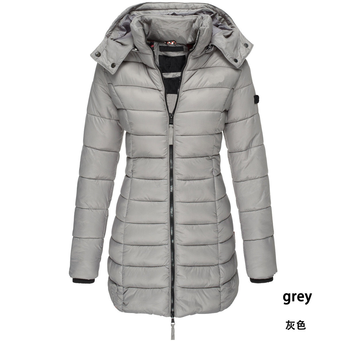 Womens Winter Long Down Coat Thicken Warm Hooded Cotton Padded Puffer Jacket Overcoat