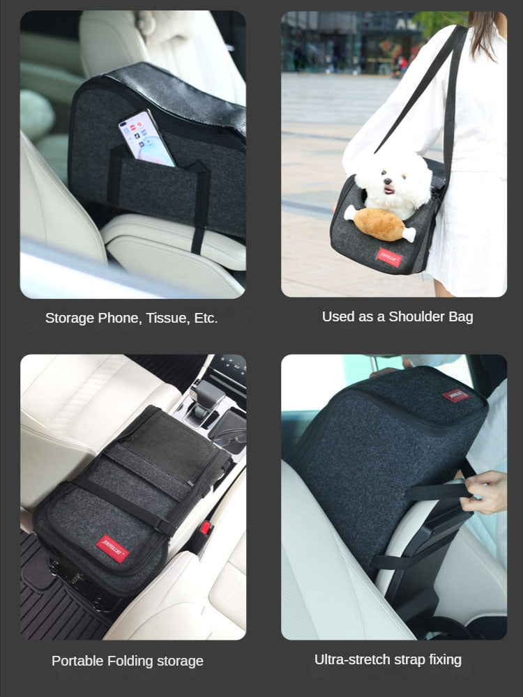 Dog Car Seat Carrier for Dogs Puppy Bed Travel Bag Transport Box for Pet Car Transport Bag Cat Transport Pet Bag Dog Accessories