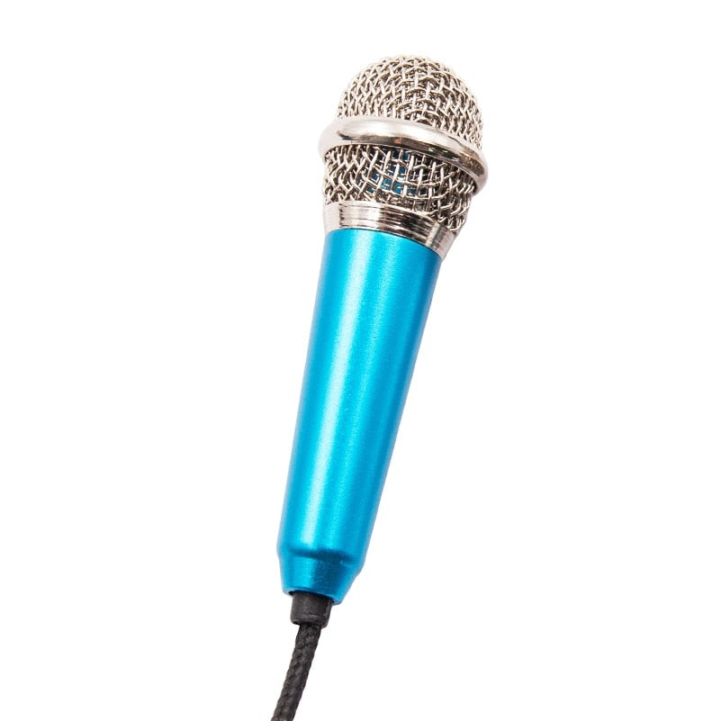 Newest Mini Jack 3.5mm Studio Lavalier Professional Microphone Handheld Mic for Computer for iPhone ipad karaoke