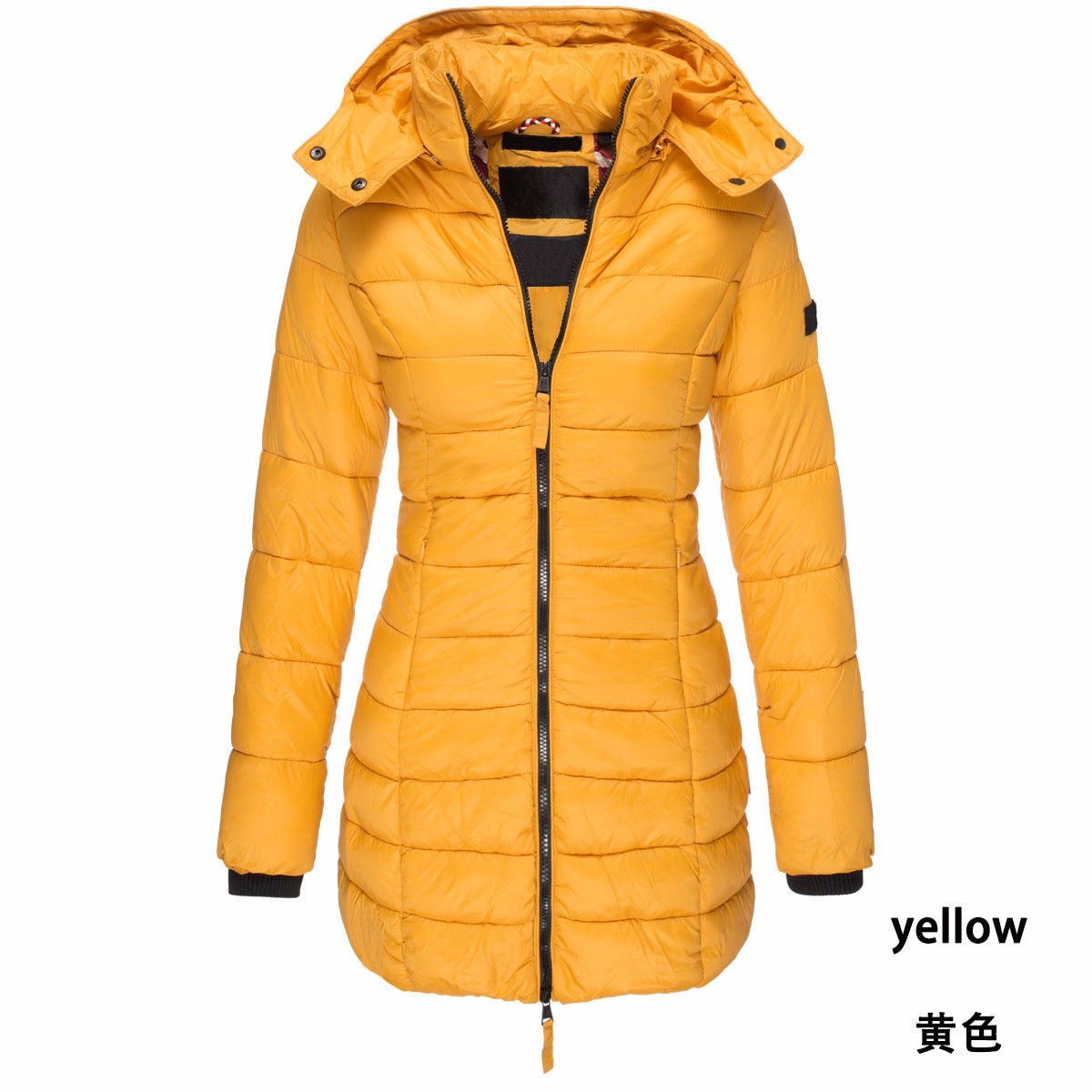 Womens Winter Long Down Coat Thicken Warm Hooded Cotton Padded Puffer Jacket Overcoat