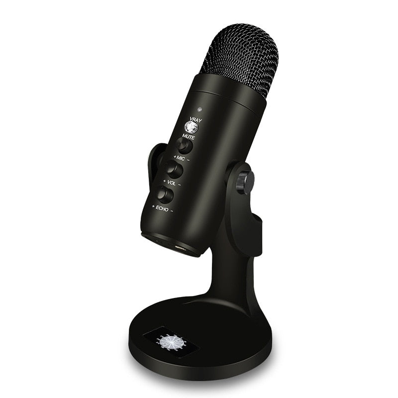 Professional Condenser Microphone Studio For PC Laptop Computer Mic Karaoke Singing Streaming Wired Mikrofon Mike Sound Microphn
