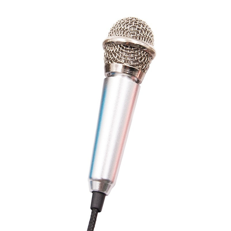 Newest Mini Jack 3.5mm Studio Lavalier Professional Microphone Handheld Mic for Computer for iPhone ipad karaoke