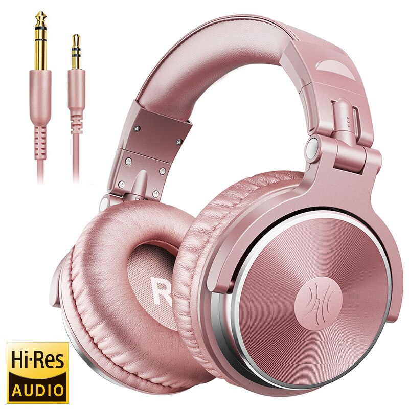 Oneodio Wired Over-Ear Headset With Microphone Hifi Studio DJ Headphones Professional Stereo Monitor Foldable Earphones