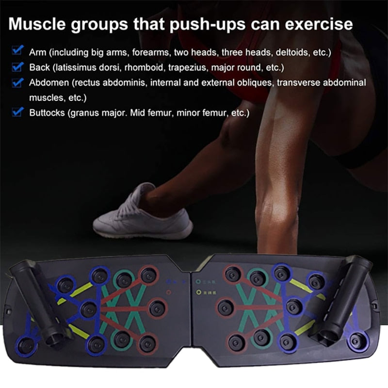 Folding Push-up Board Multifunctional Abdominal Muscle Enhancement Muscle TrainingGym Sports Portable Fitness Equipment