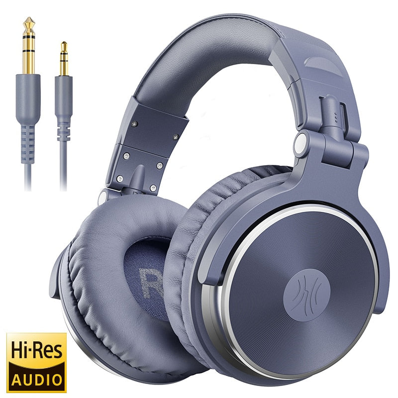 Oneodio Wired Over-Ear Headset With Microphone Hifi Studio DJ Headphones Professional Stereo Monitor Foldable Earphones