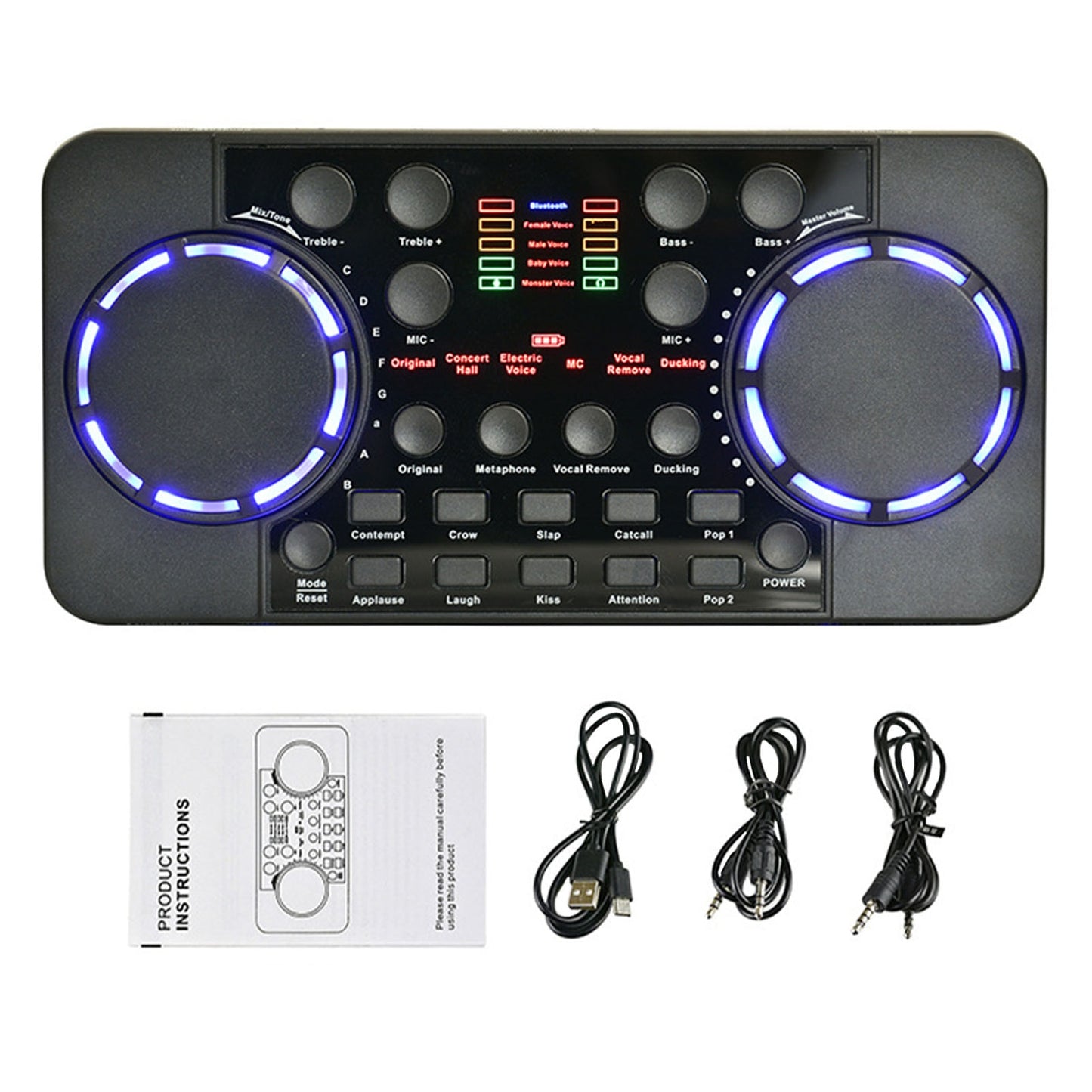 V300 Pro Live Streaming Sound Card 10 Sound Effects 4.0 Audio Interface Mixer For DJ Music Studio Recording Karaoke