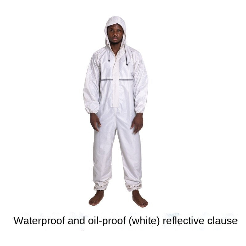 Conjoined Raincoat overalls Hooded Men and Women Fission Rain Suit Hooded Paint Spray Unisex Raincoat Workwear Safety Suits