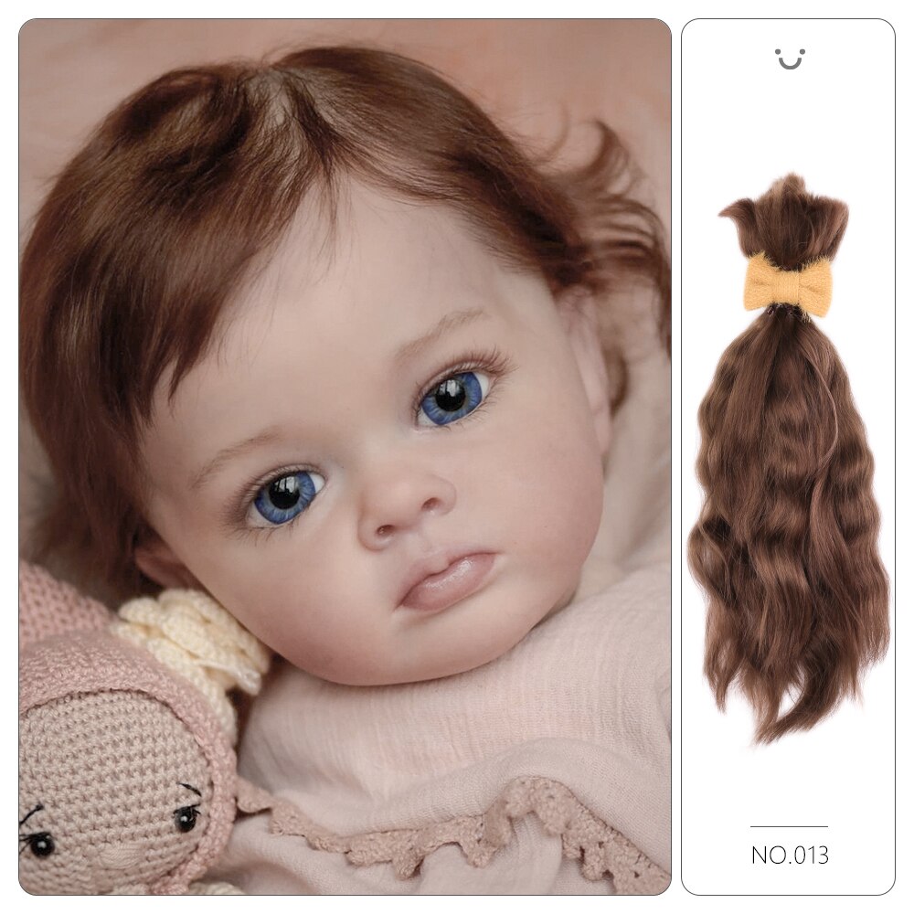 Witdiy Mohair reborn  hair for doll very soft wig Hand carding not industrial dyeing Suitable for all kinds of handmade dolls