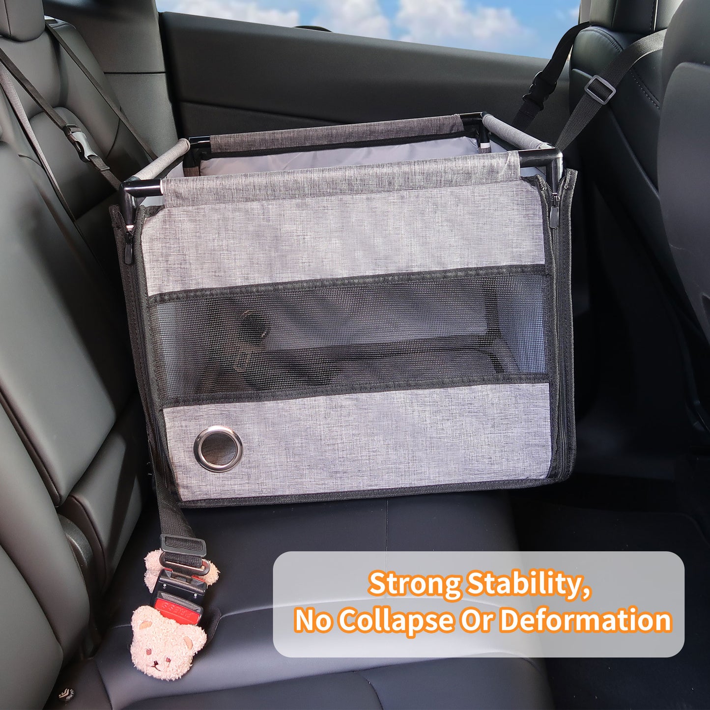 Car Pet Seat Stable Carriers Dog Accessories Safe Portable Puppy Travel Baskets Mesh Protector Waterproof Outdoor Pet Supplies