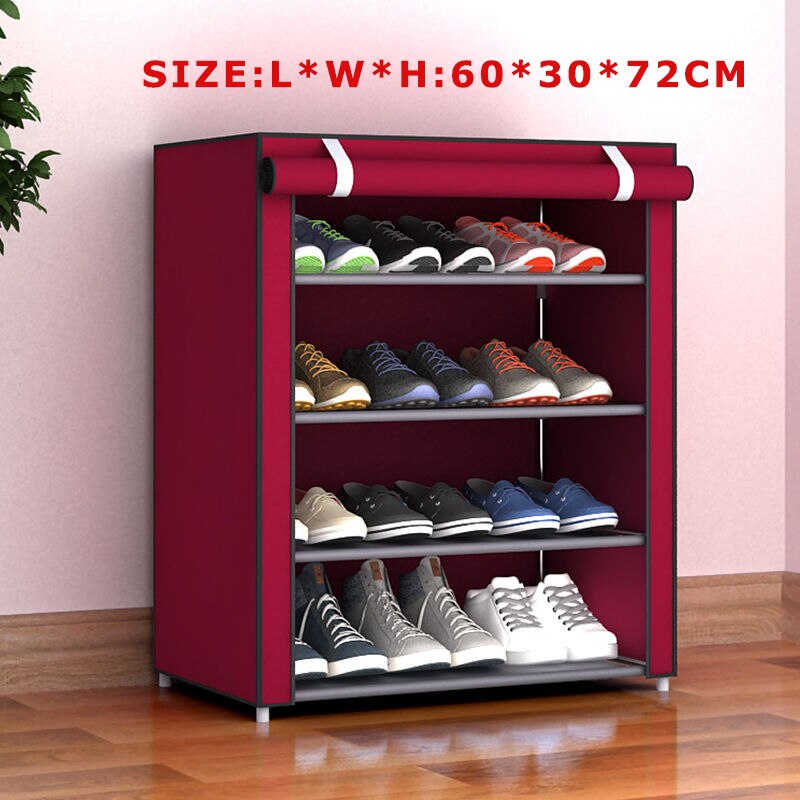 Multilayer Shoe Rack Thicken Nonwoven Fabric Shoe Cabinet Easy to Assemble Hallway Dustproof Shoe Organizer Small Shoe Rack