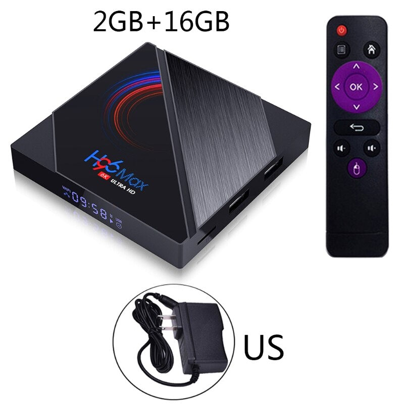 H96 MAX Smart TV Box 16GB 32GB 64GB Allwinner H616 Quad Core ARM Cortex A53 Wifi BT4.0 Youtube Reproductor Intelligence Set Top