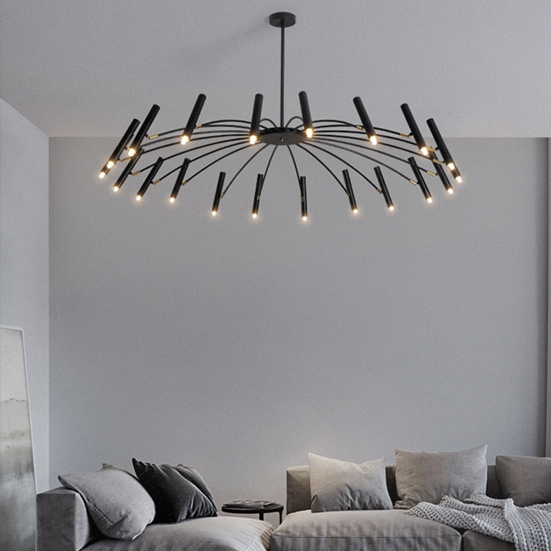 Modern Living Room Led Ceiling Chandelier Metal Black Gold G9 for Bedroom Home Decor Pendant Lamps Lighting Lusters Luminaires