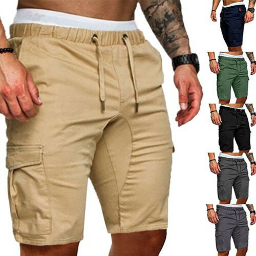 Mens Casual Camo Shorts Combat Short Pants Military Army Cargo Work Trousers