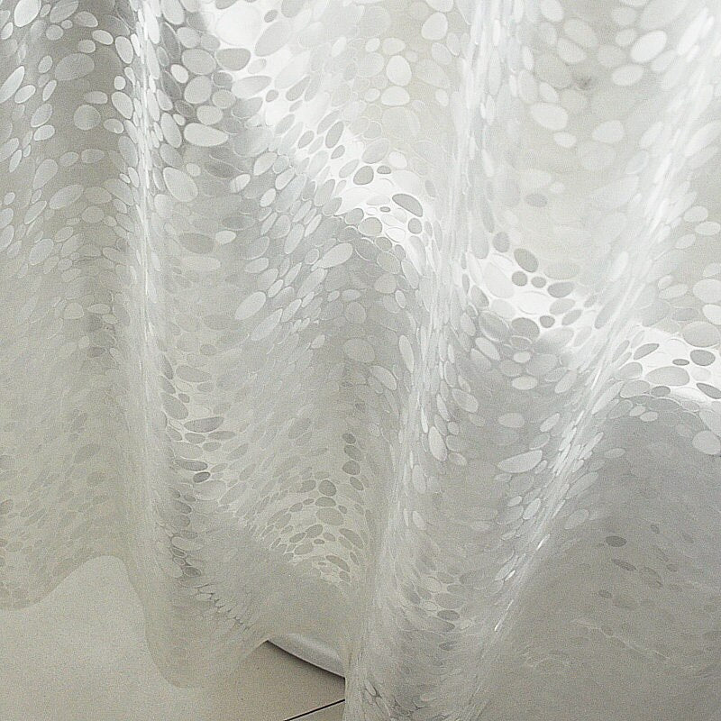 3D Translucent Shower Curtain Waterproof Mildew EVA Bath Curtains Modern Cobblestone Pattern Bathroom Curtain With Hooks