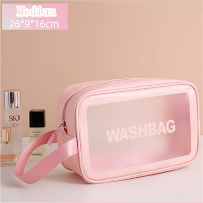 Women Portable Travel Wash Bag Female Transparent Waterproof Makeup Storage Pouch Large Capacity Cosmetic Organizer Beauty Case