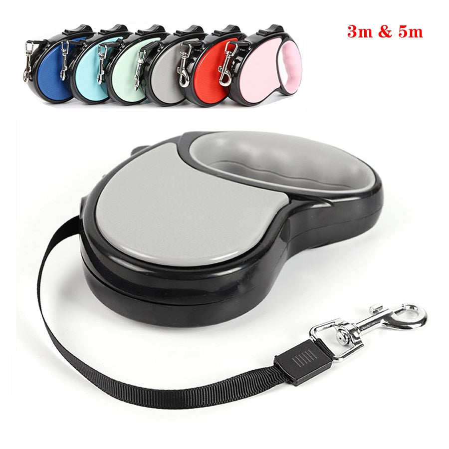 New Retractable Dog Leash Automatic Nylon Durable Dog Lead Extending Puppy Walking Running Leads For Small Medium Dogs