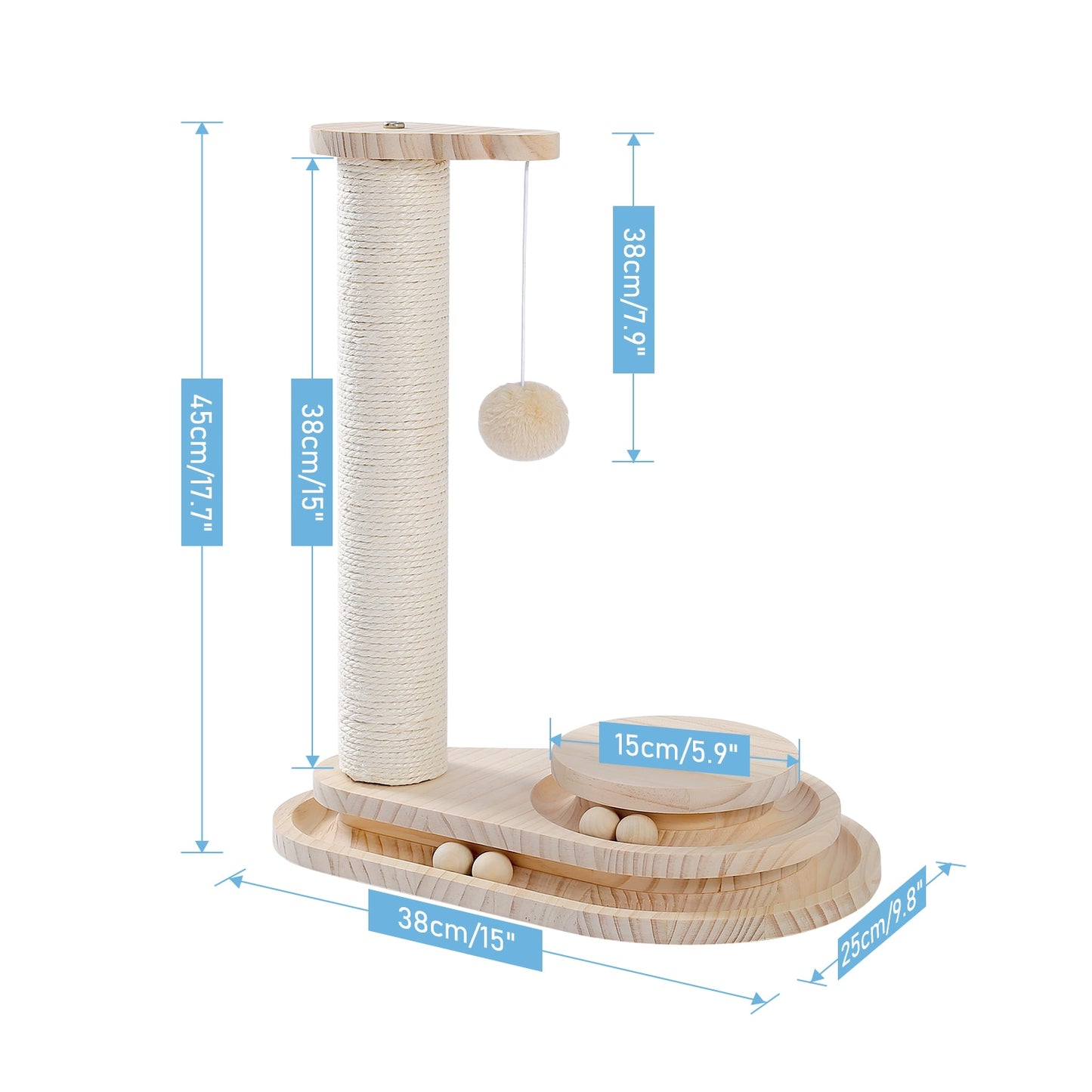 Luxury Cat Tree Tower with Cabinet Wood Adjustable Height Floor-to-Ceiling Vertical Cat Tree Post Toy rascador gato arbre à chat