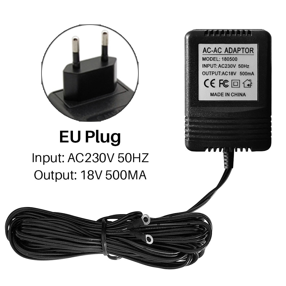 18V AC Power Adapter 220V-240V Transformer Charger For Wifi Wireless Video Doorbell IP Camera Video Intercom Ring