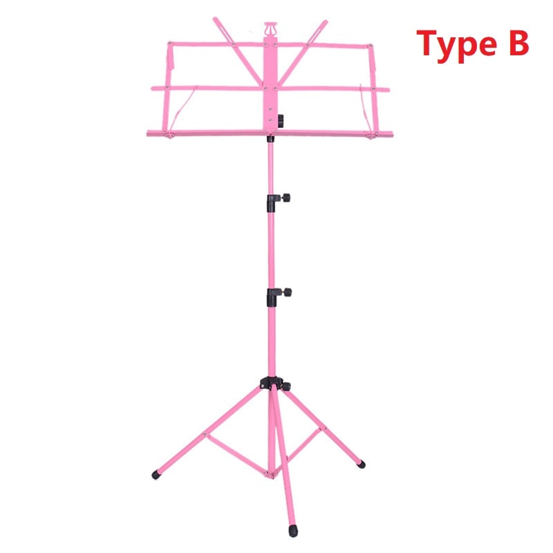 Folding Music Sheet Stand Aluminum Alloy Tripod Music Stands Holder Height Adjustable with Carrying Bag for Musical Instrument