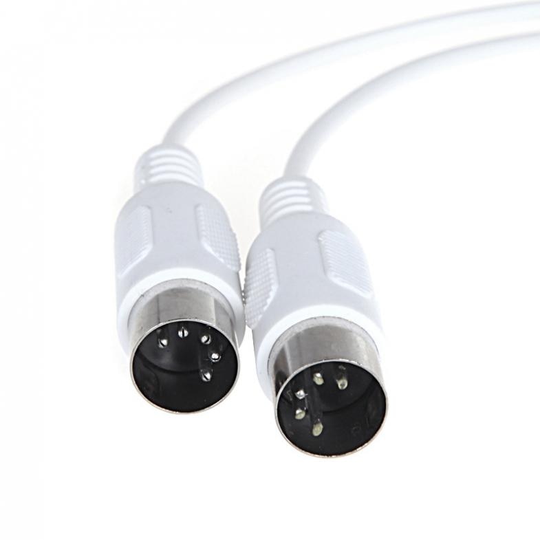 1.5m/4.9ft 3m/9.8ft Universal MIDI Extension Cable 5 pin male to 5 pin male Electric Piano Keyboard Instrument PC Cable