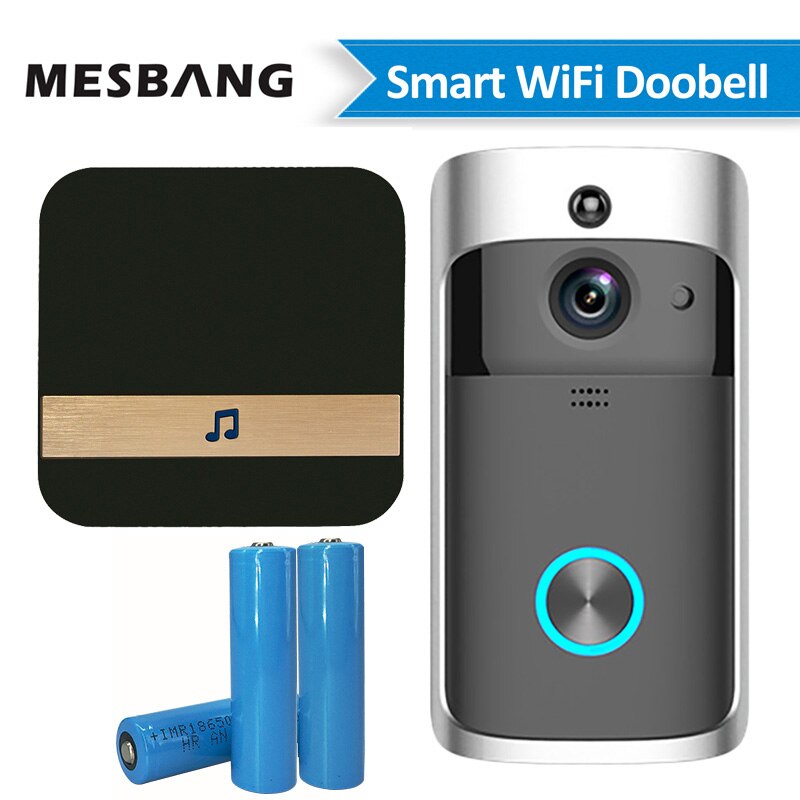 Wifi Video Doorbell Wireless  Smart Door Bell Intercom Camera Battery Power Phone Calling With Motion Detector Cloud Storage
