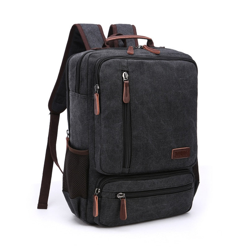 Vintage Canvas Backpack Men Large Capacity Travel Shoulder Bag High Quality Fashion Students Bag Male notebook Laptop Backpack