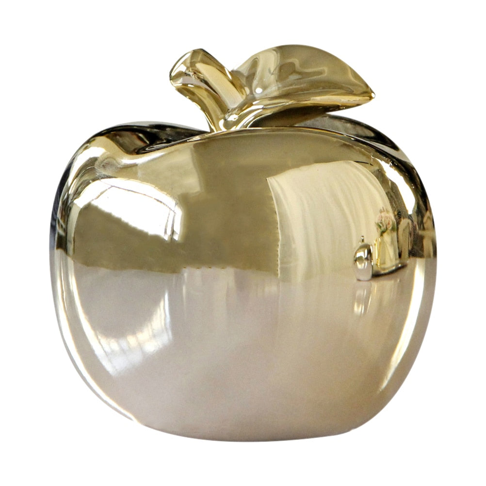 1Pc Household Xmas Desktop Decor Fashionable Apple Ceramic Adornment for Party Nordic style home accessories