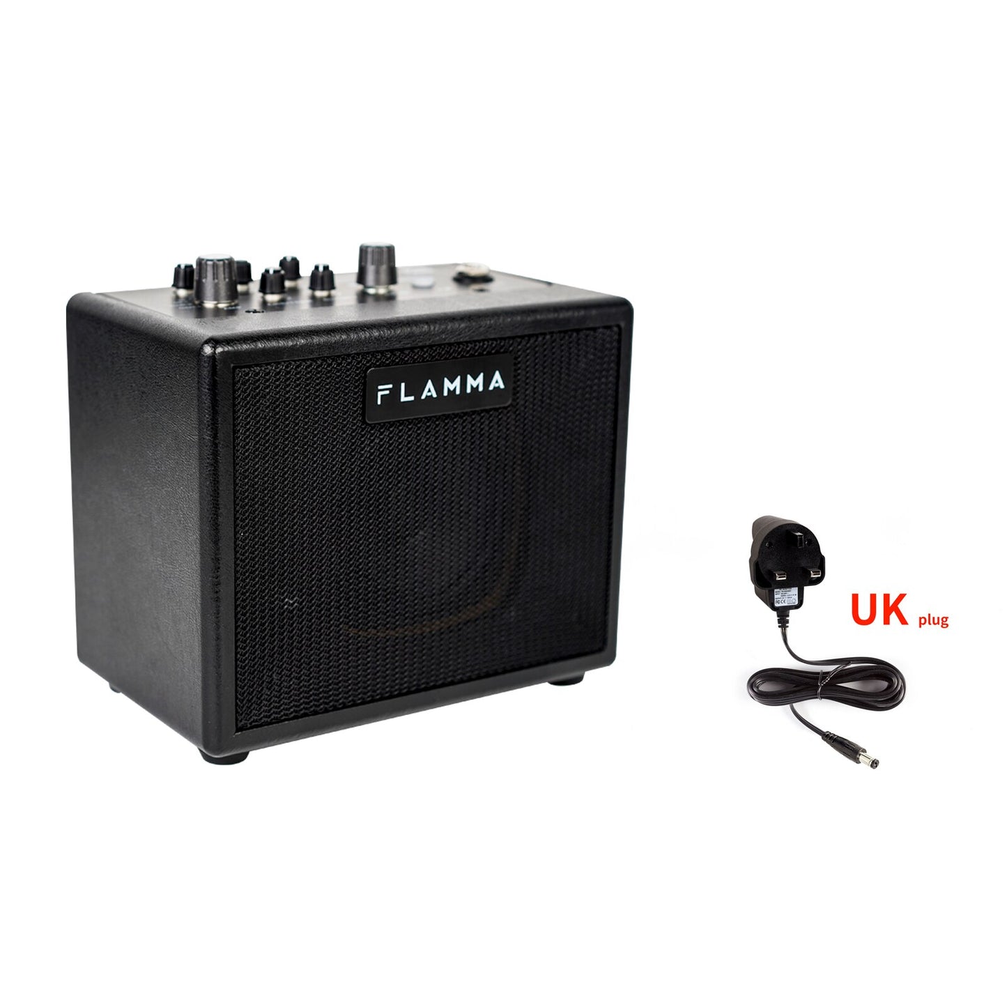 FLAMMA FA05 Electric Guitar Amplifier Amp Bluetooth Combo Amplifier Speaker Mini Portable with 7 Preamp Models 40 Drum Machine