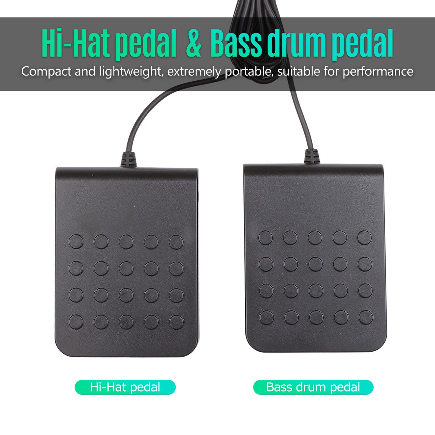 Silicone Electronic Drums Musical Instrument drum pad drum practice pad Portable Drum Kit Music drums With Drumsticks Foot Pedal