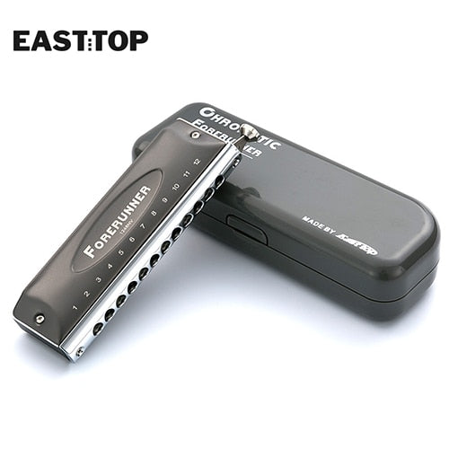 EASTTOP Harmonica Music Instruments Key of C 12 Holes 48 Tones Chromatic Instrumentos Musicales Chromatic Competitive 1248NV